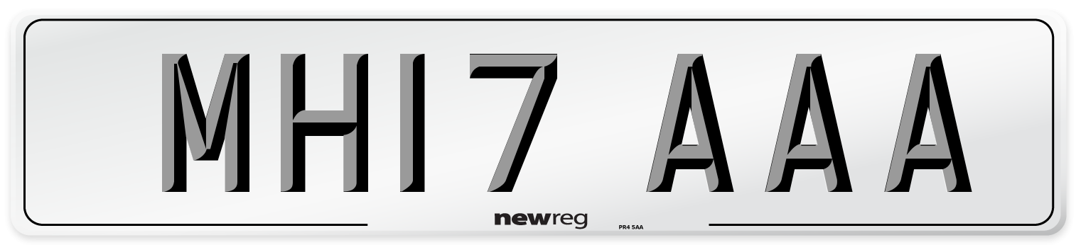 MH17 AAA Number Plate from New Reg